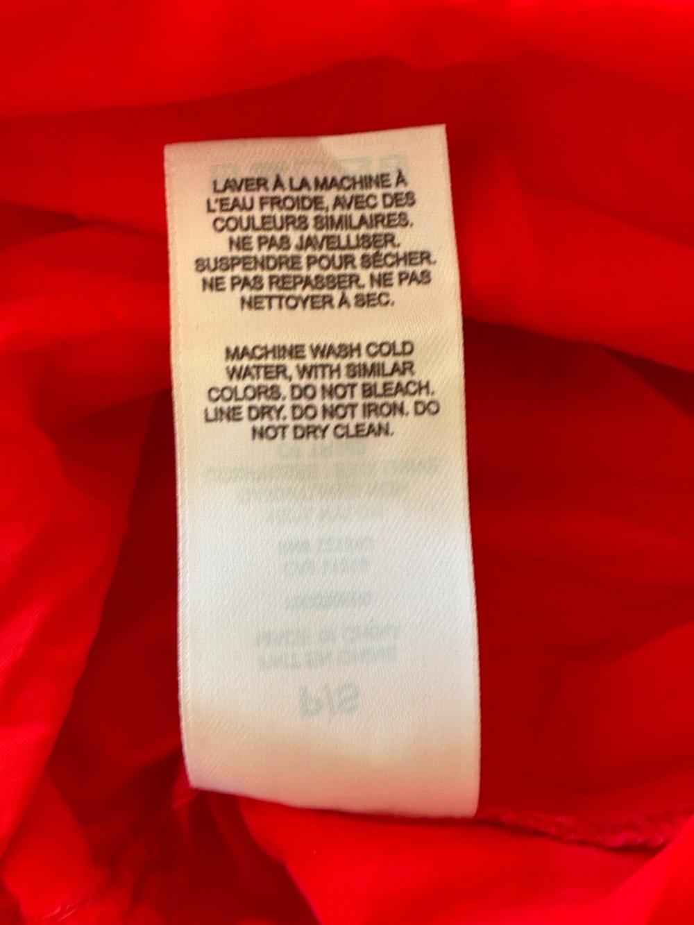 Garage | NWT red high waist nylon cargo pants size small - Picture 13 of 13